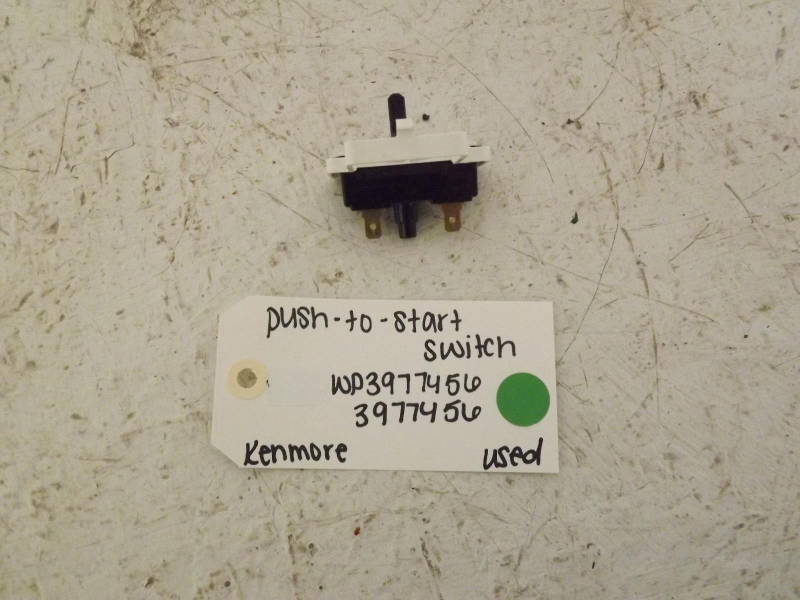 Kenmore Dryer WP3977456 3977456 Push-To-Start Switch Used Kenmore Dryer WP3977456 3977456 Push-To-Start Switch Used